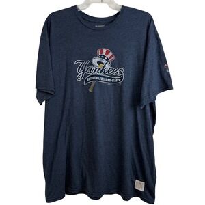 Retro Brand Yankees Scranton Wilkes-Barre Minor League T-Shirt XXL Blue USA